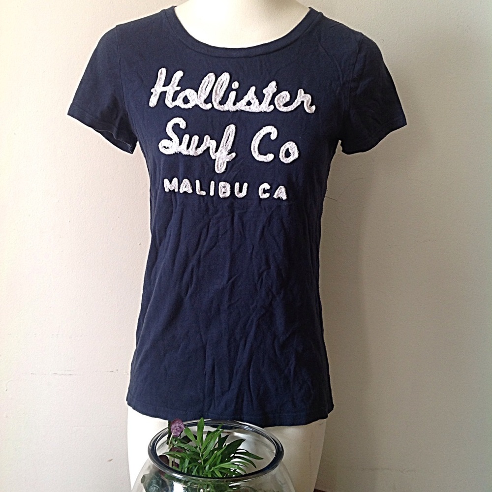 Navy Hollister Surf Company shirt
